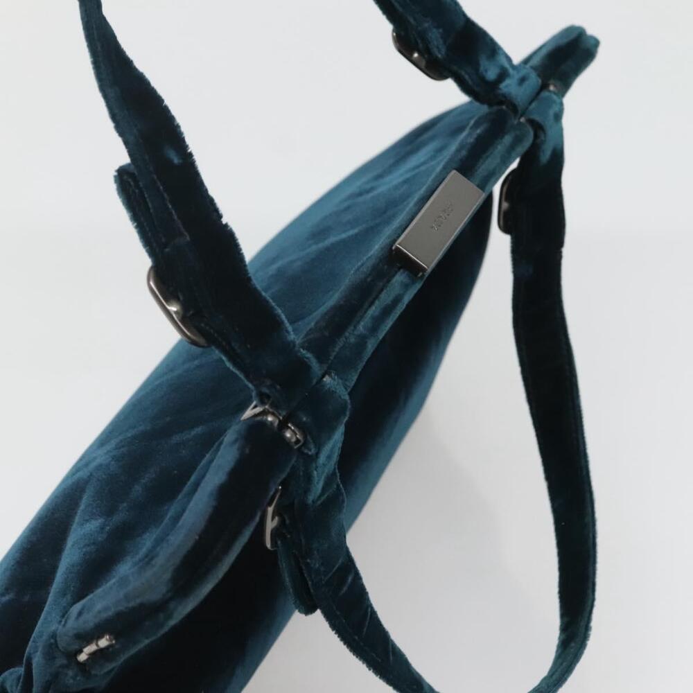PRADA Tote Bag Velor Navy Silver - Picture 6 of 12
